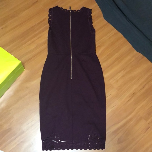 Ted Baker Maroon Bodycon Dress - Picture 2 of 8